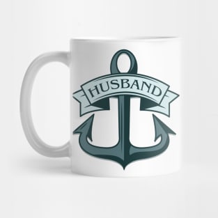 Husband Ships Anchor Mug